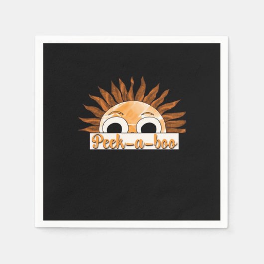 Peekabo Sunshine Servet (Voorkant)