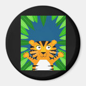 Peekabo Tiger Magneet (Voorkant)