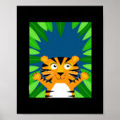 Peekabo Tiger Poster (Voorkant)