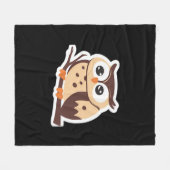 Peekabo Viral Halloween Fleece Deken (Voorkant (Horizontaal))