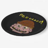 Peekabo Weird Man Papieren Bordje (Gekanteld)