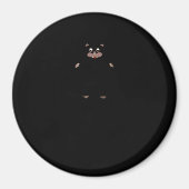 Peekabo (wit) magneet (Voorkant)