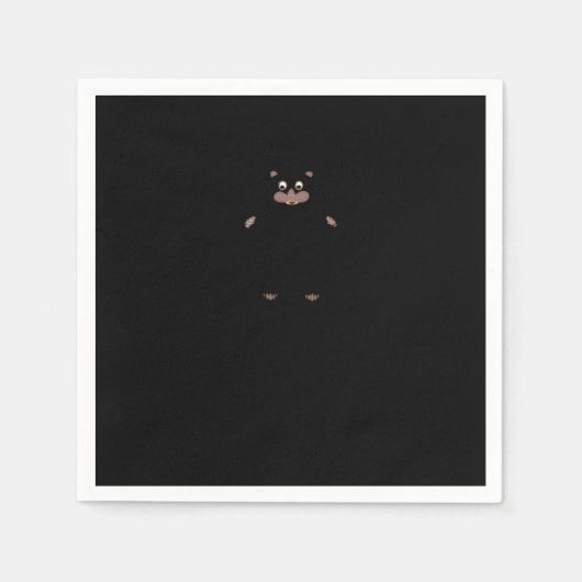 Peekabo (wit) servet (Voorkant)