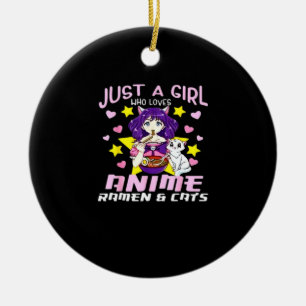 Peekaboo Anime Chibi Keramisch Ornament