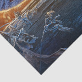 Peekaboo Barn Door Baby Goat Portrait Tissuepapier (Detail)