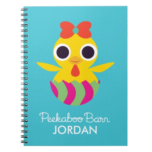 Peekaboo Barn Easter | Bayla de Chick Notitieboek (Voorkant)