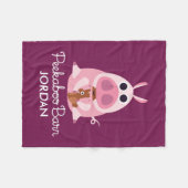 Peekaboo Barn Easter | Leary the Pig Fleece Deken (Voorkant (Horizontaal))