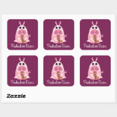 Peekaboo Barn Easter | Leary the Pig Vierkante Sticker (Vel)