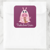 Peekaboo Barn Easter | Leary the Pig Vierkante Sticker (Tas)