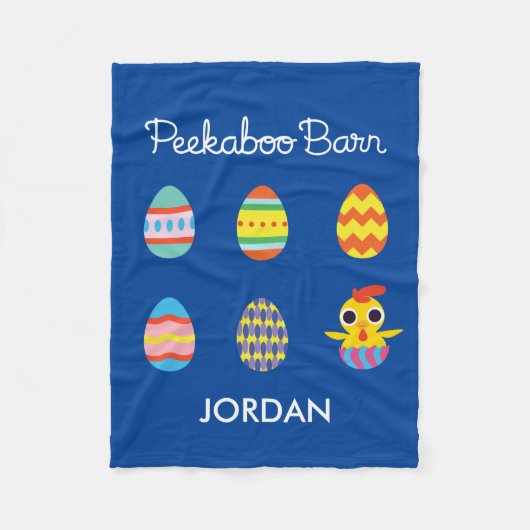 Peekaboo Barn Easter | Paaseieren Fleece Deken (Voorkant)