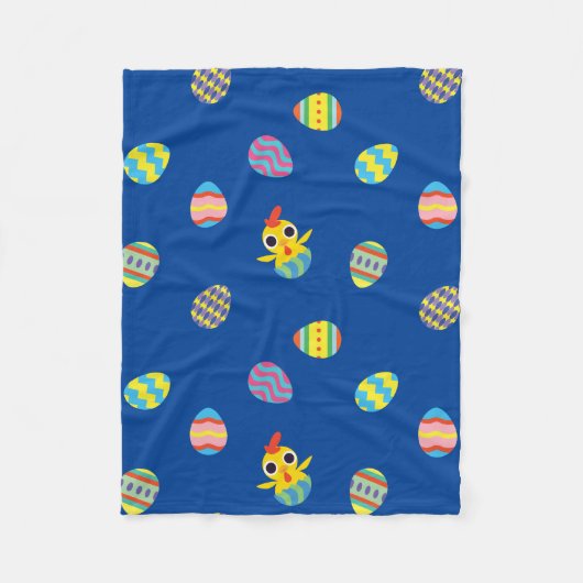 Peekaboo Barn Easter | Paaseipatroon Fleece Deken (Voorkant)