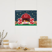 Peekaboo Barn Night Landscape Group 1 Poster (Keuken)