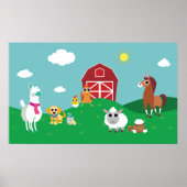 Peekaboo Barn Pasture Group 1 Poster (Voorkant)