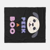 Peekaboo Basic-ontwerp Fleece Deken (Voorkant (Horizontaal))