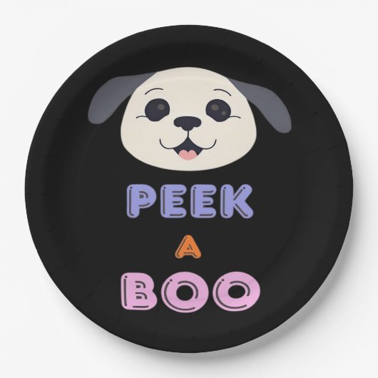 Peekaboo Basic-ontwerp Papieren Bordje (Voorkant)