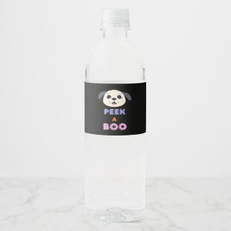 Peekaboo Basic-ontwerp Waterfles Etiket