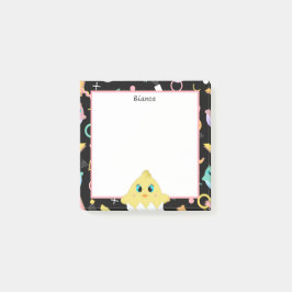 Peekaboo Black Baby Chick Post-it® Notes