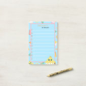 Peekaboo Blue Baby Chick Notes (Op bureau)