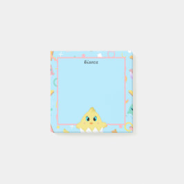 Peekaboo Blue Baby Chick Post-it® Notes