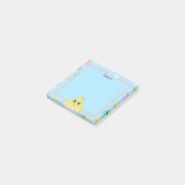 Peekaboo Blue Baby Chick Post-it® Notes (Schuin)