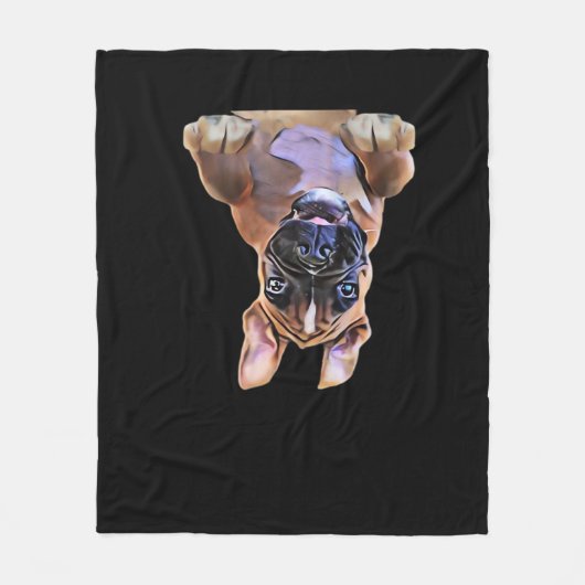 Peekaboo Boxer Fleece Deken (Voorkant)