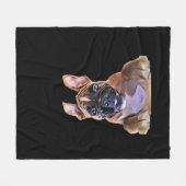 Peekaboo Boxer Fleece Deken (Voorkant (Horizontaal))