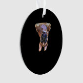 Peekaboo Boxer Ornament (voorkant)