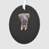 Peekaboo Boxer Ornament (voorkant)