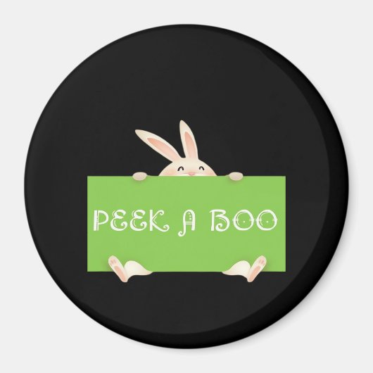 Peekaboo Bunny Magneet (Voorkant)