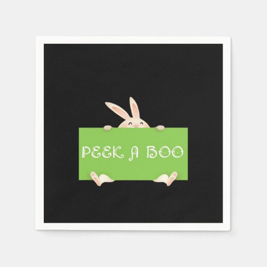 Peekaboo Bunny Servet (Voorkant)