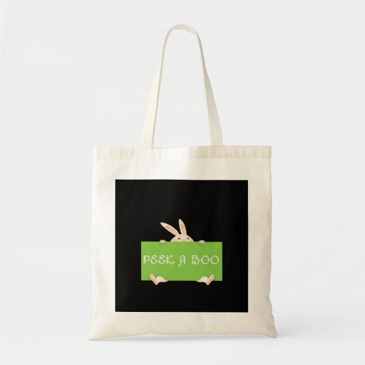 Peekaboo Bunny Tote Bag (Voorkant)