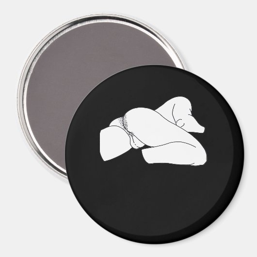 Peekaboo Classic Funny Magneet (Voorkant / Achterkant)