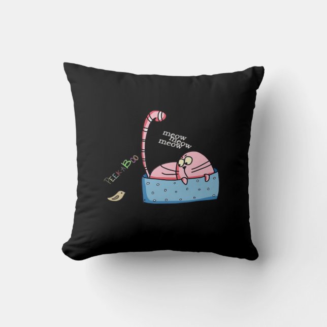 Peekaboo Claws Kussen (Voorkant)