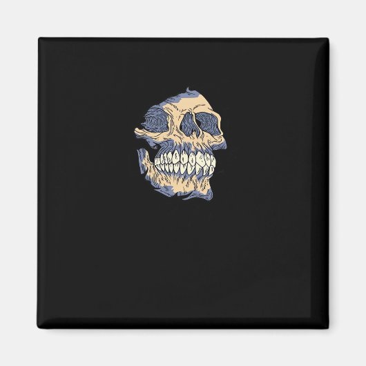 Peekaboo Death Skull Magneet (Voorkant)