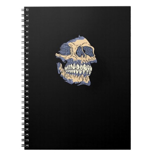 Peekaboo Death Skull Notitieboek (Voorkant)