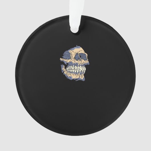 Peekaboo Death Skull Ornament (voorkant)