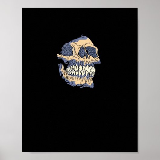 Peekaboo Death Skull Poster (Voorkant)