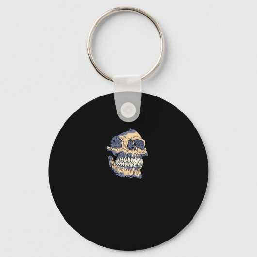 Peekaboo Death Skull Sleutelhanger (Voorkant)