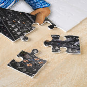Peekaboo DJ afro Legpuzzel (Zijkant)