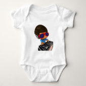 Peekaboo DJ afro Romper (Voorkant)