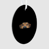 Peekaboo Dog Ornament (voorkant)