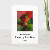 Peekaboo Feestdagen Kaart (Achterkant)