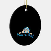 Peekaboo Fitted Keramisch Ornament (Rechts)