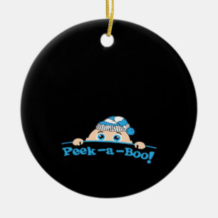 Peekaboo Fitted Keramisch Ornament