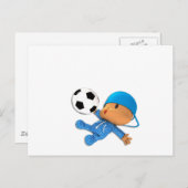 Peekaboo football briefkaart (Voorkant / Achterkant)