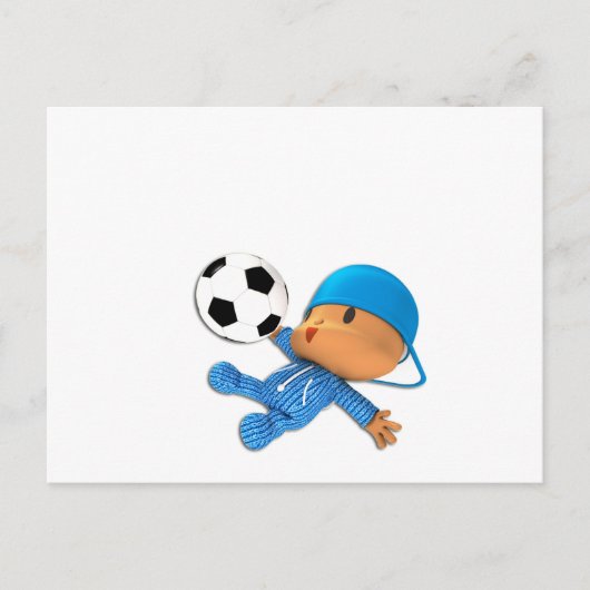 Peekaboo football briefkaart (Voorkant)