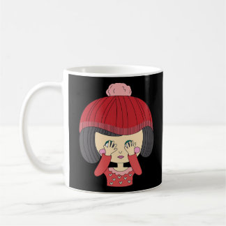 Peekaboo Girl Luiaard Design Koffiemok