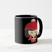 Peekaboo Girl Luiaard Design Mok (Voorkant rechts)