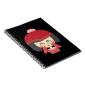 Peekaboo Girl Luiaard Design Notitieboek (Rechterzijde)