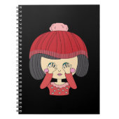 Peekaboo Girl Luiaard Design Notitieboek (Voorkant)